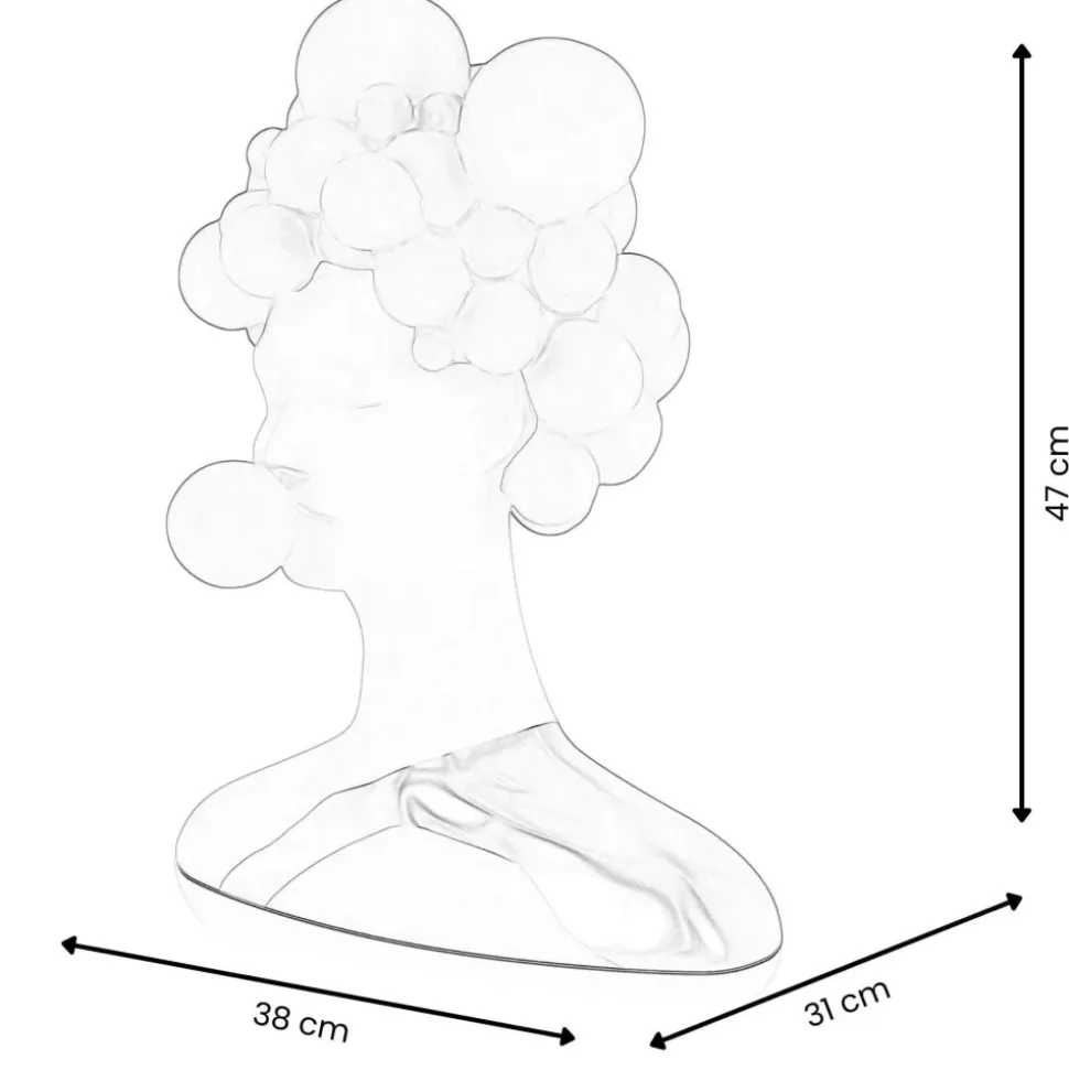 Bubble Bliss 47cm Lilac Resin Indoor Sculpture