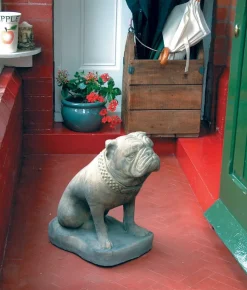 Bulldog Stone Garden Ornament