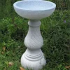 Buttermere Granite Resin Modern Garden Bird Bath