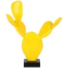 Cactus Bloom 61cm Yellow Resin Indoor Sculpture