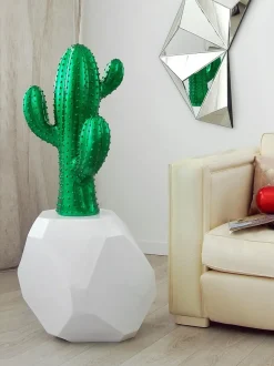 Cactus Essence 68cm Green Resin Indoor Sculpture