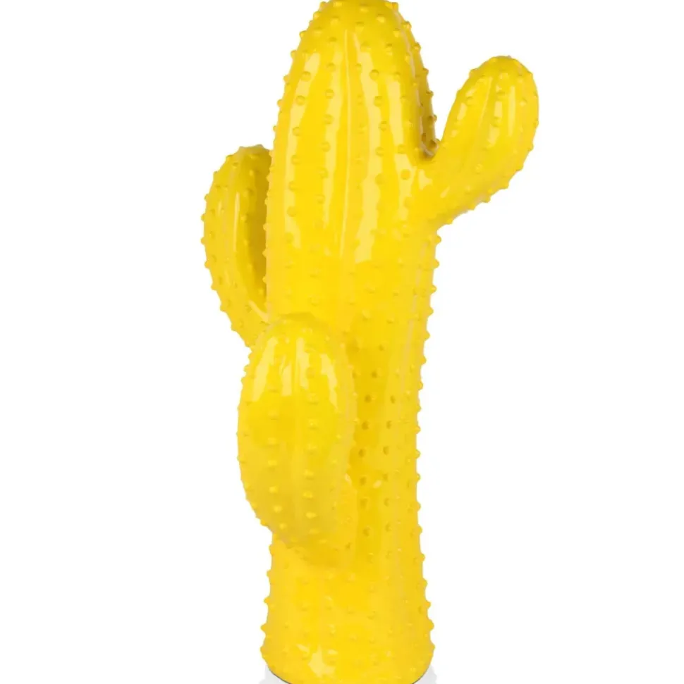 Cactus Essence 68cm Yellow Resin Indoor Sculpture