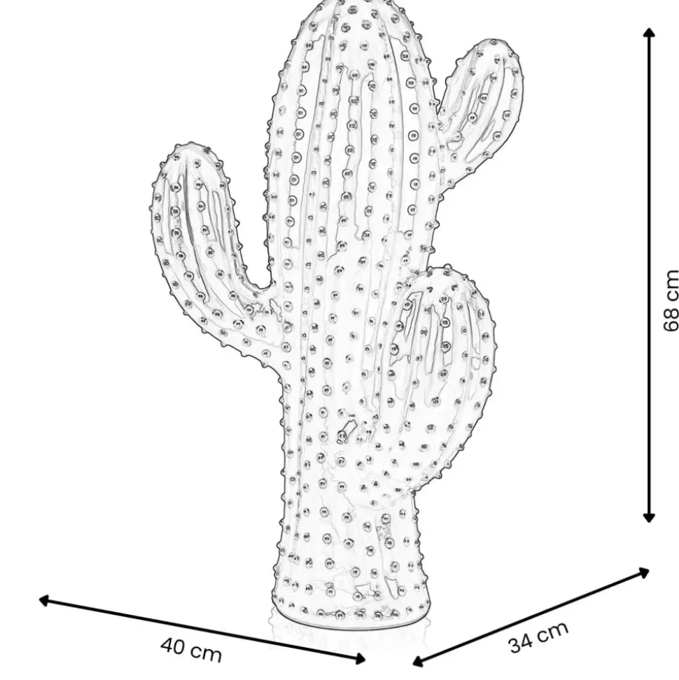 Cactus Essence 68cm Yellow Resin Indoor Sculpture
