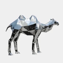 Camel 161cm Geometric Metal Garden Sculpture