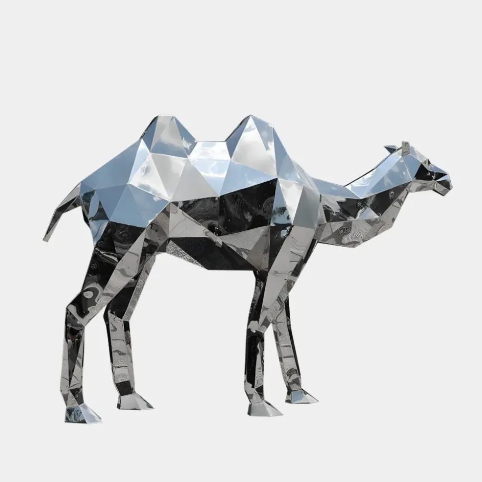 Camel 161cm Geometric Metal Garden Sculpture