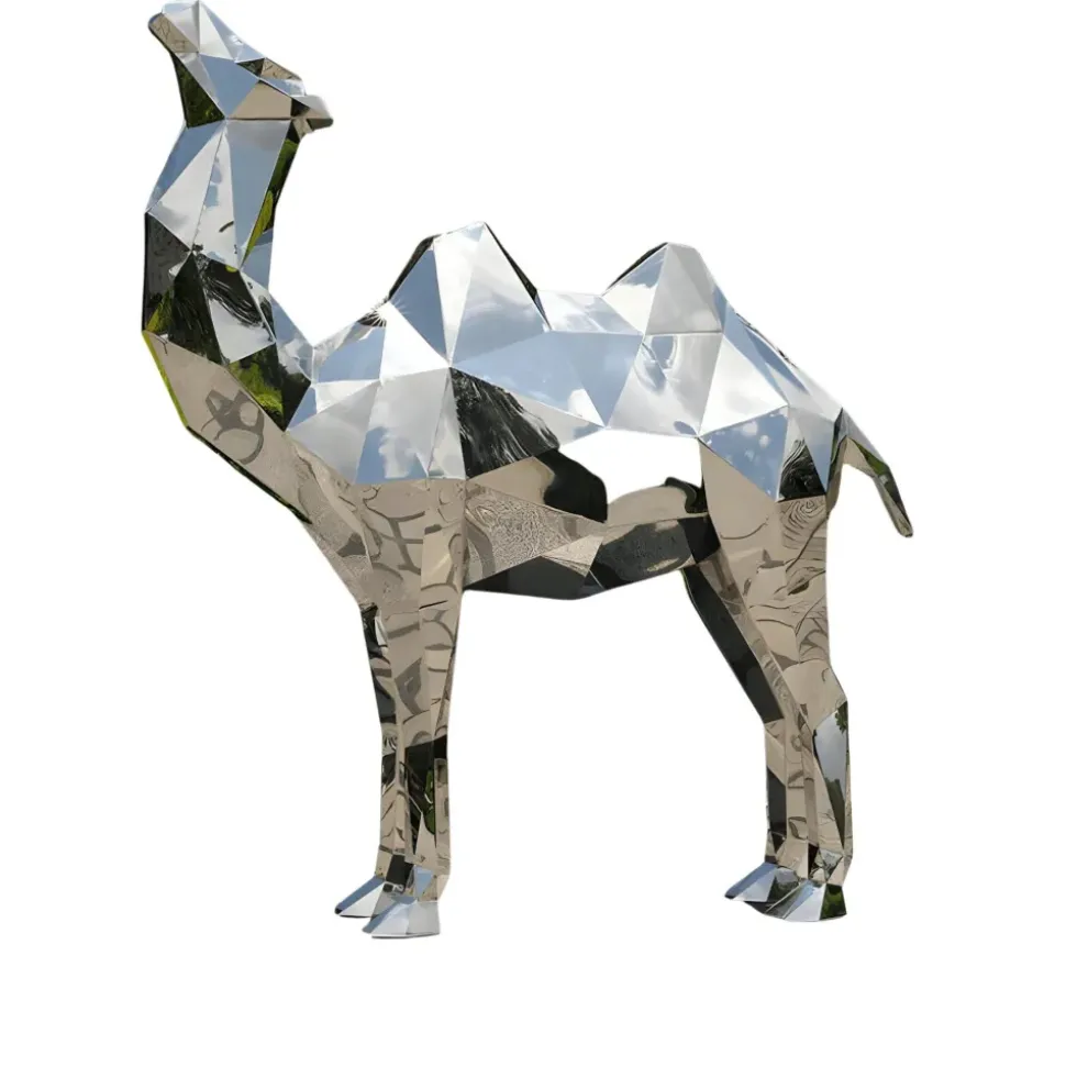 Camel 210cm Geometric Metal Garden Sculpture