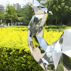 Camel 210cm Geometric Metal Garden Sculpture