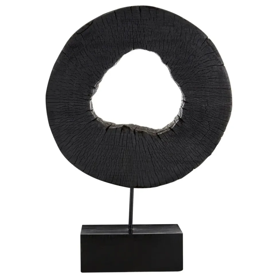 Carbon Halo 53cm Black Wood Indoor Sculpture