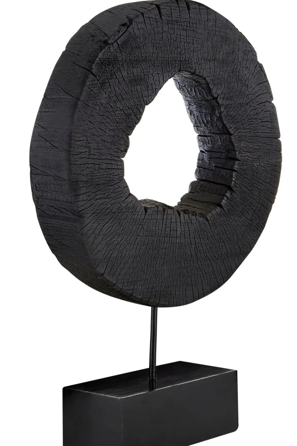 Carbon Halo 53cm Black Wood Indoor Sculpture