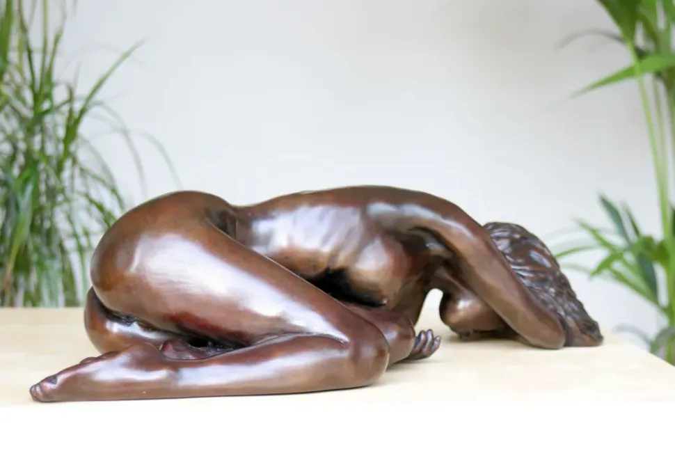 Caterina I Figurine Bronze Indoor Sculpture