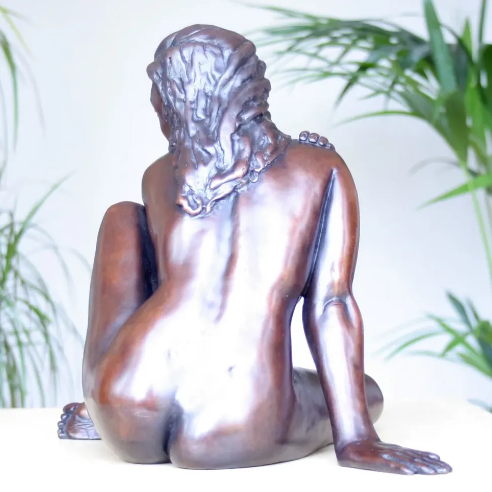 Caterina II Figurine Bronze Indoor Sculpture