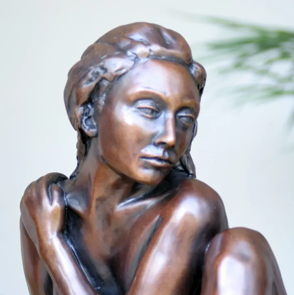 Caterina II Figurine Bronze Indoor Sculpture