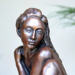 Caterina II Figurine Bronze Indoor Sculpture