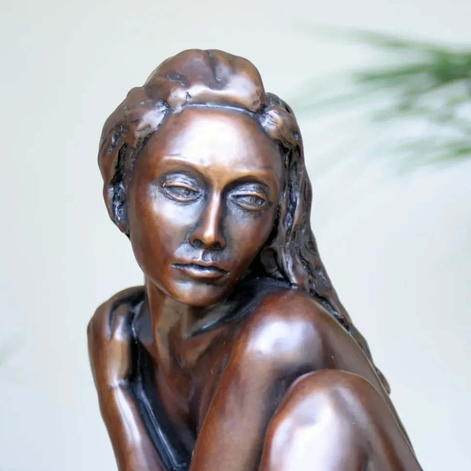 Caterina II Figurine Bronze Indoor Sculpture