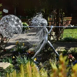 Celeste Fairy 90cm Metal Wire Garden Sculpture