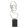 Celestial Loop 46cm Silver Metal Indoor Sculpture