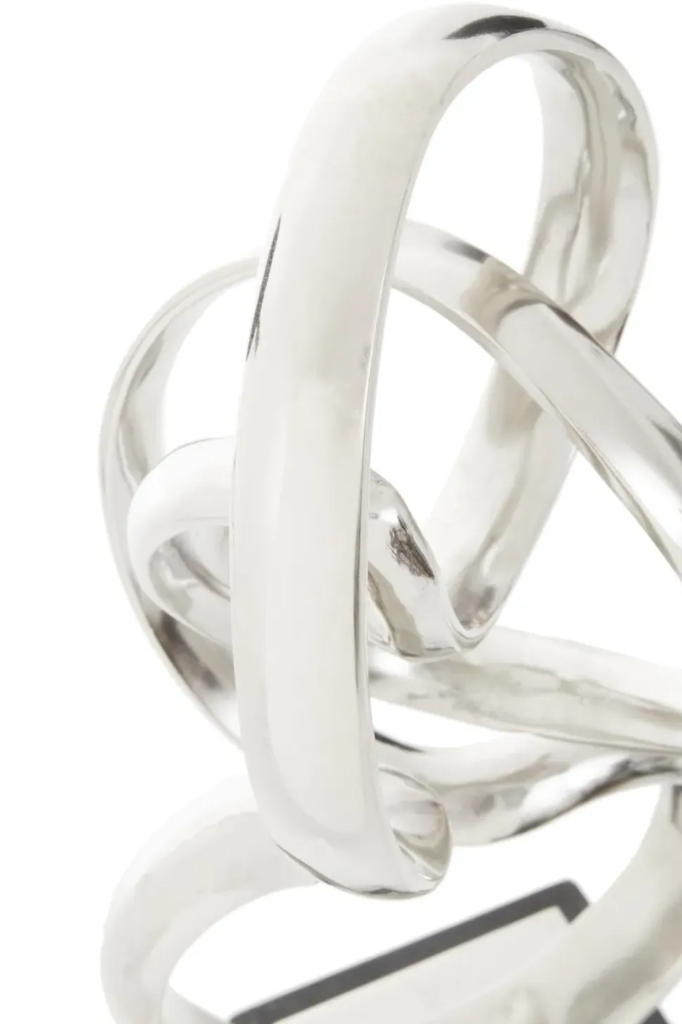 Celestial Loop 46cm Silver Metal Indoor Sculpture