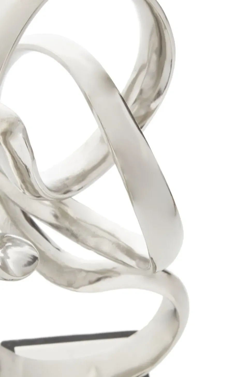 Celestial Loop 46cm Silver Metal Indoor Sculpture