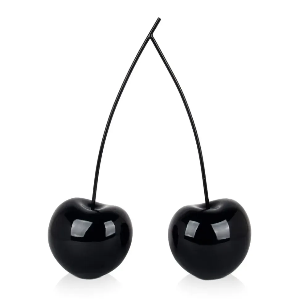 Cherry Fusion 43cm Black Resin Indoor Sculpture