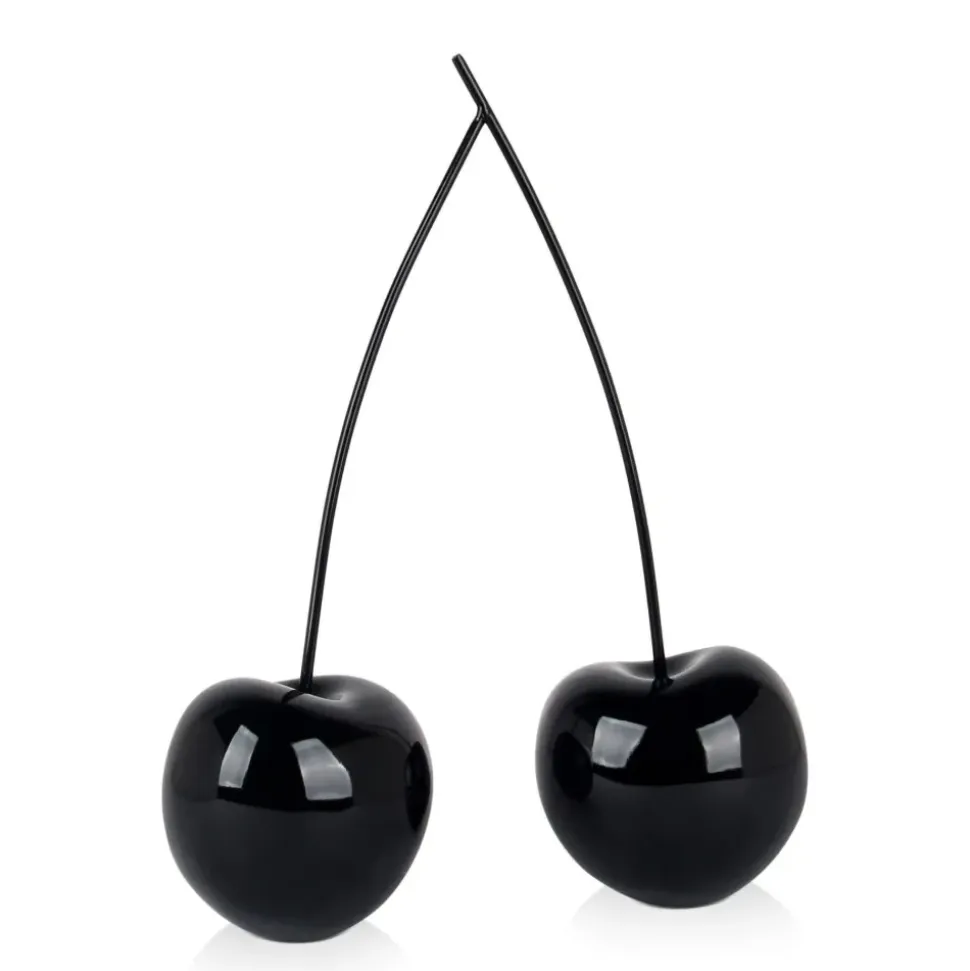 Cherry Fusion 43cm Black Resin Indoor Sculpture