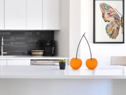 Cherry Fusion 43cm Orange Resin Indoor Sculpture