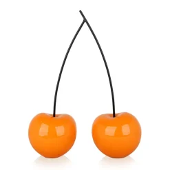 Cherry Fusion 43cm Orange Resin Indoor Sculpture