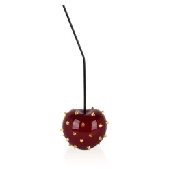 Cherry Pop 44cm Red Stud Resin Indoor Sculpture
