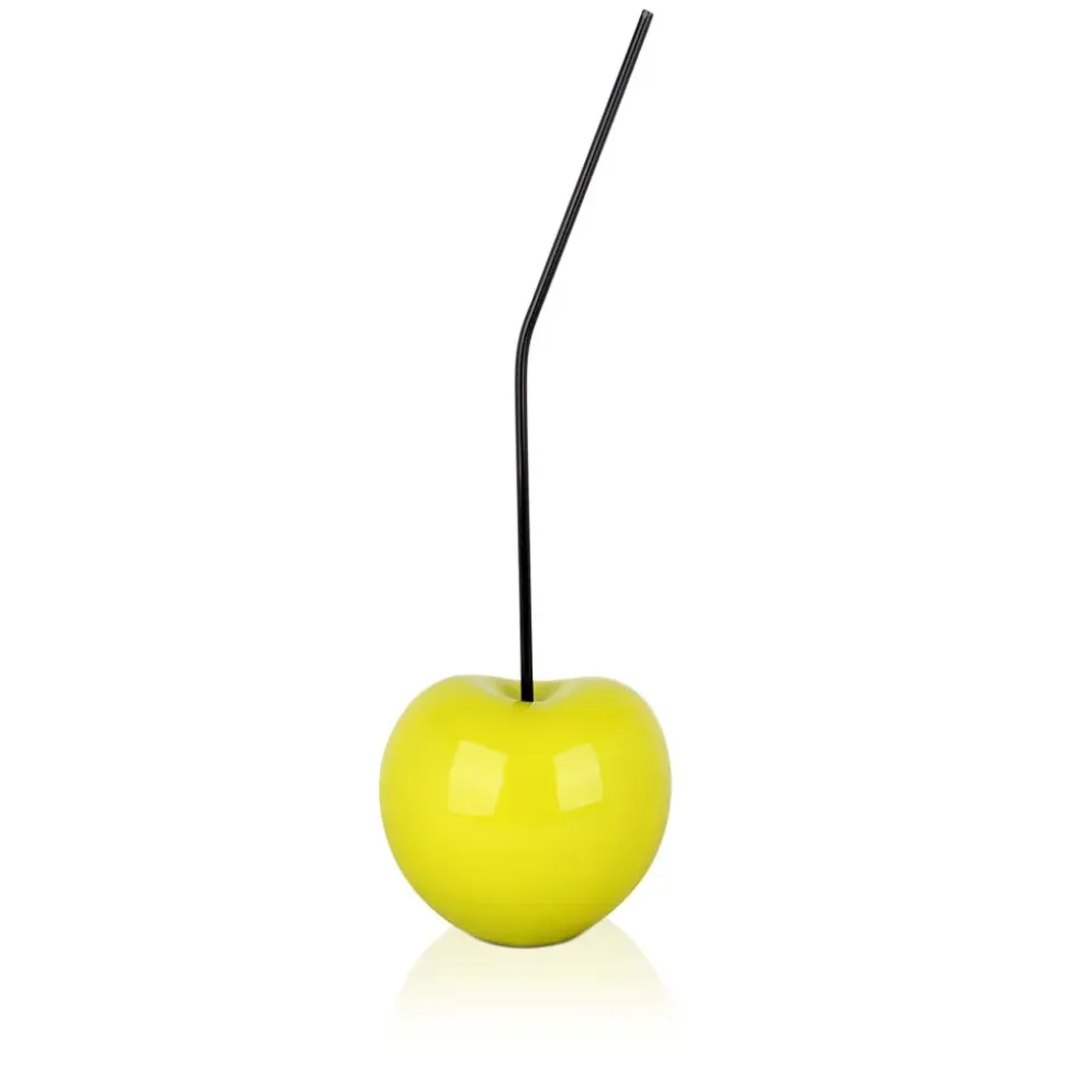 Cherry Pop 44cm Yellow Resin Indoor Sculpture
