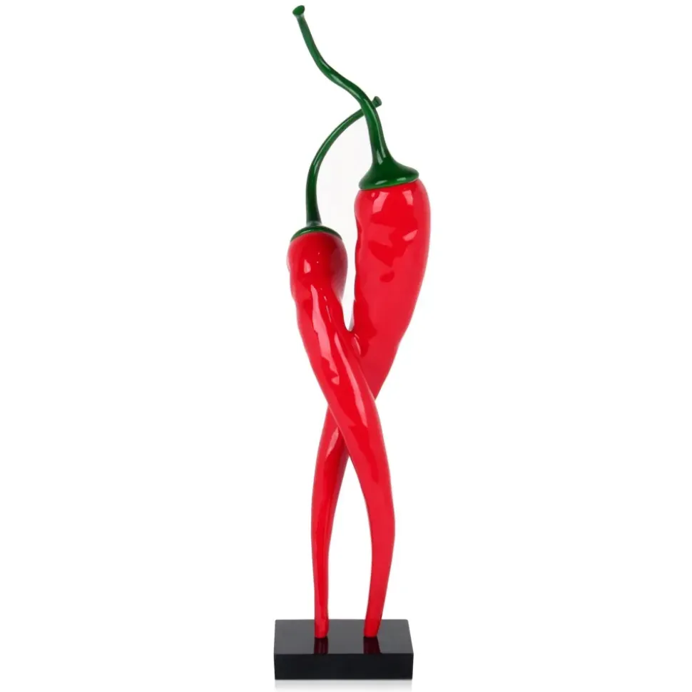 Chilli Fusion 59cm Red Resin Indoor Sculpture