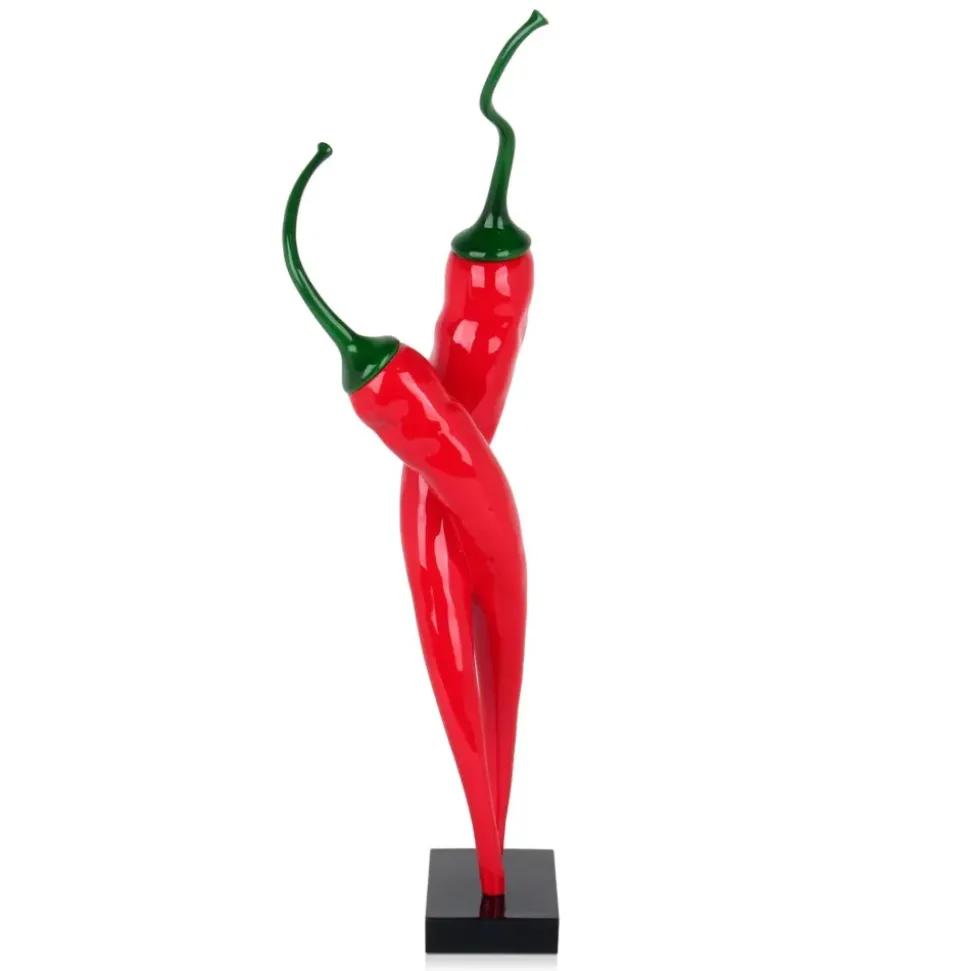 Chilli Fusion 59cm Red Resin Indoor Sculpture