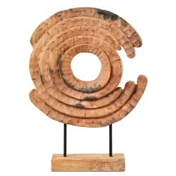 Circular Dance 48cm Wood Indoor Sculpture