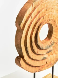 Circular Dance 48cm Wood Indoor Sculpture