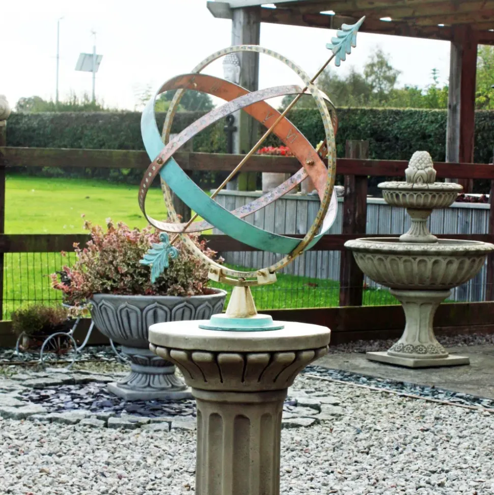 Clarence Stone Brass Armillary Garden Sundial