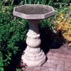 Classic Plain Stone Garden Birdbath