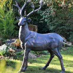 Classic Stag 143cm Bronze Metal Garden Statue