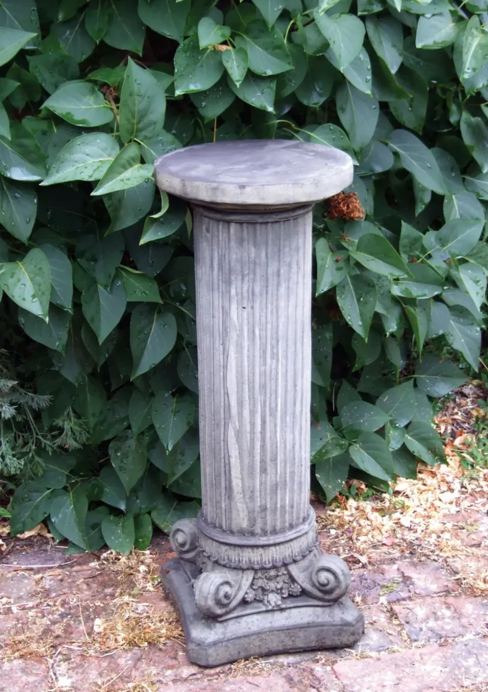 Corinthian Column Stone Garden Pedestal