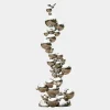 Cosmic Bubbles 226cm Silver Metal Garden Sculpture