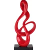 Cosmic Flow 80cm Red Resin Indoor Sculpture