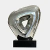 Cosmic Glow 37cm Silver Metal Indoor Sculpture