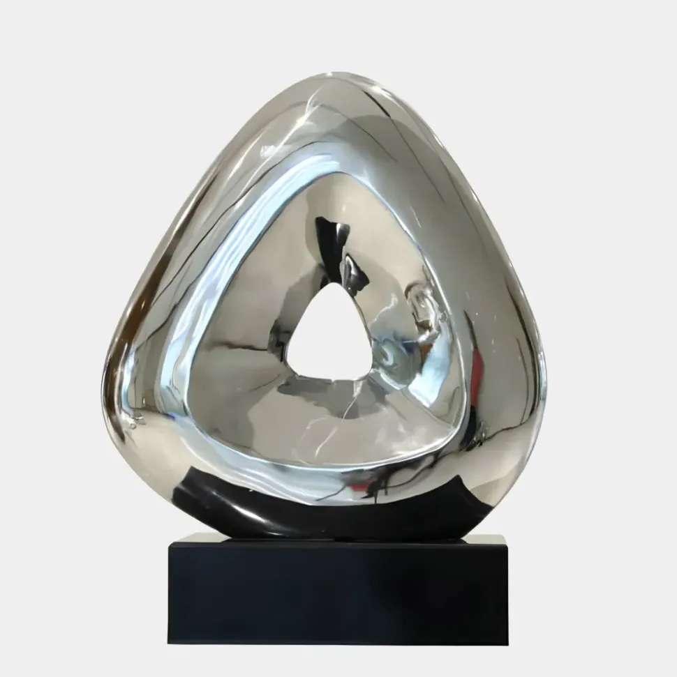 Cosmic Glow 35cm Silver Metal Indoor Sculpture