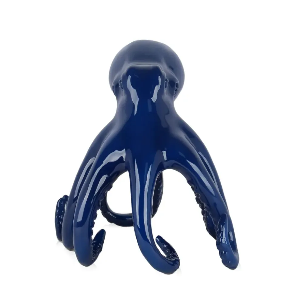 Cosmic Octopus 31cm Blue Resin Indoor Sculpture
