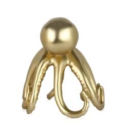 Cosmic Octopus 31cm Gold Resin Indoor Sculpture
