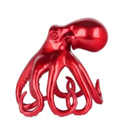 Cosmic Octopus 31cm Red Resin Indoor Sculpture