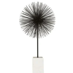 Cosmic Pulse 64cm Black Metal Indoor Sculpture
