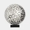 Cosmic Sphere 48cm Silver Metal Indoor Sculpture