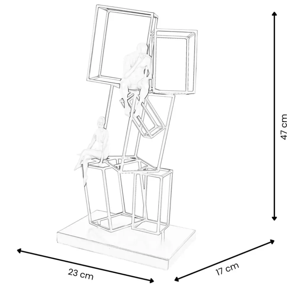 Creative Thinker 47cm Metal Indoor Sculpture