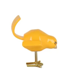 Cubic Bird 22cm Caio Yellow Resin Indoor Sculpture