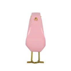 Cubic Bird 18cm Rosa Pink Resin Indoor Sculpture