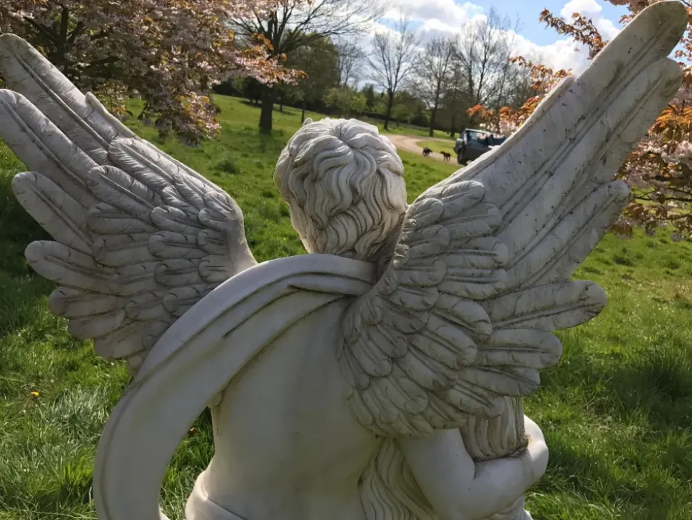 Cupid & Psyche 197cm Marble Garden Statue