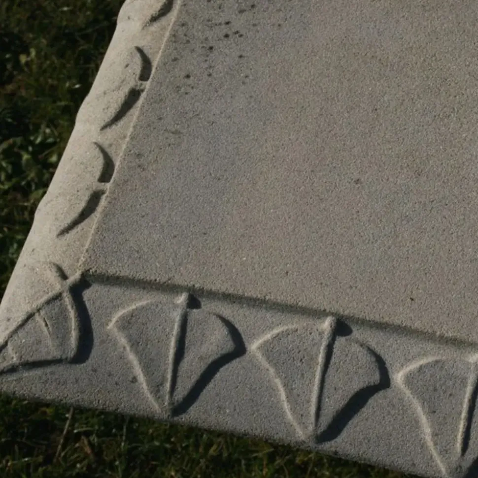 Curved Ivy Stone Garden Bench
